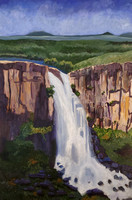 AVAILABLE $225 24x36 stretched canvas. North Clear Creek Falls, CO