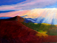AVAILABLE $75 14 x 18 View from Mt Evans, CO on stretched/Splined canvas